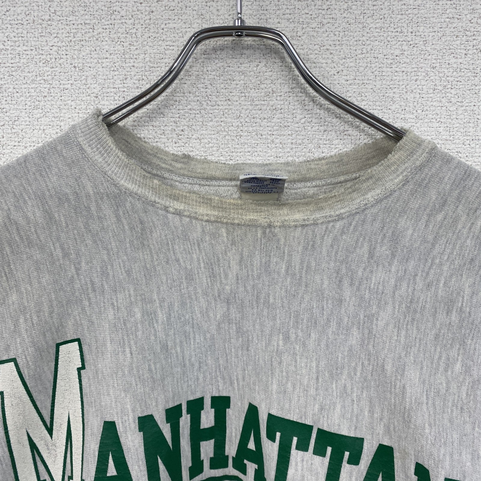 90s　Champion　チャンピオン　リバースウィーブ　スウェット/トレーナー　刺繍タグ　霜降りグレー　2XLサイズ
