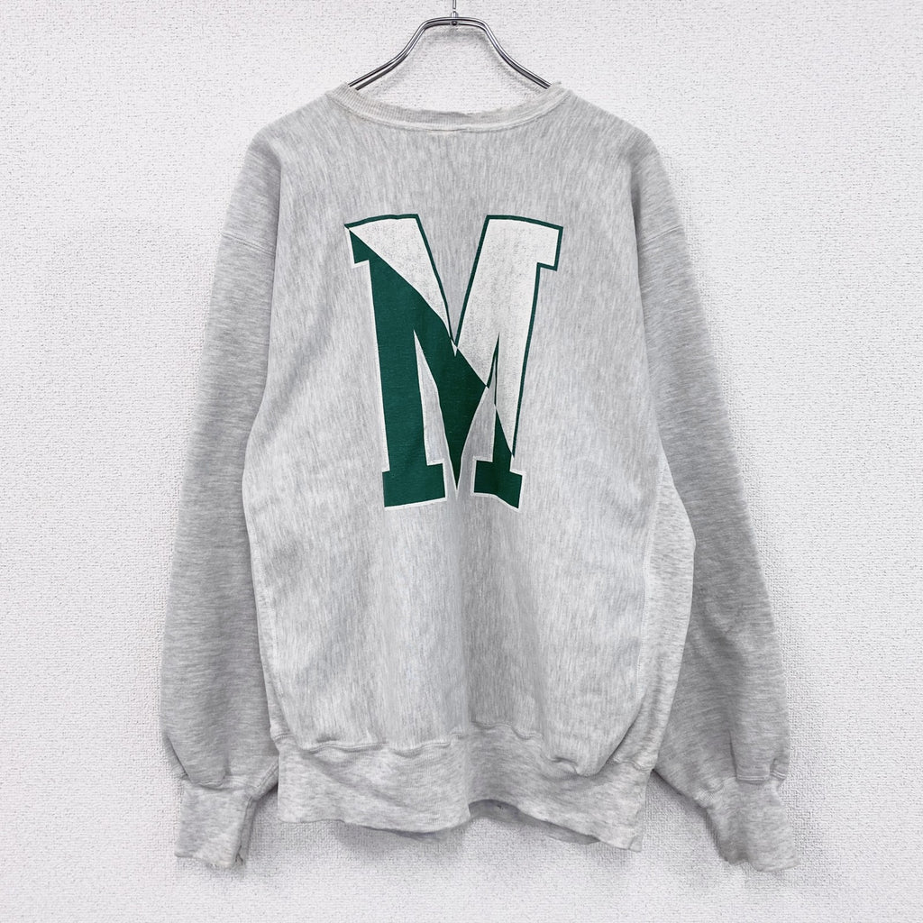 90s　Champion　チャンピオン　リバースウィーブ　スウェット/トレーナー　刺繍タグ　霜降りグレー　2XLサイズ