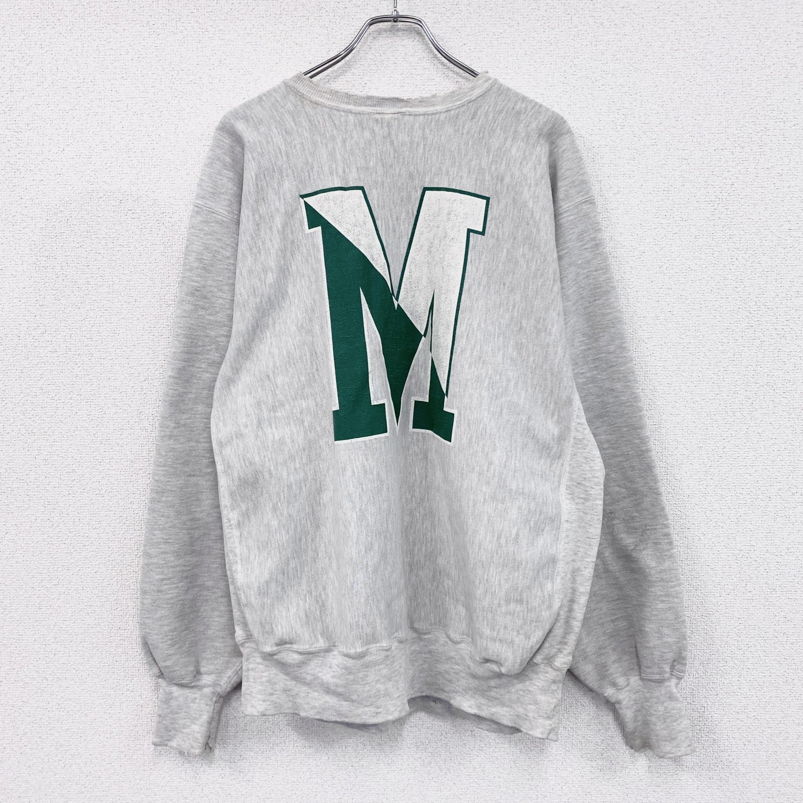 90s　Champion　チャンピオン　リバースウィーブ　スウェット/トレーナー　刺繍タグ　霜降りグレー　2XLサイズ