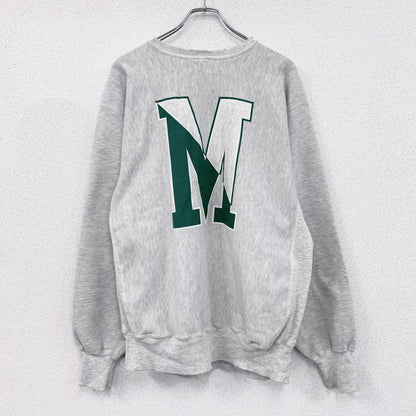 90s　Champion　チャンピオン　リバースウィーブ　スウェット/トレーナー　刺繍タグ　霜降りグレー　2XLサイズ