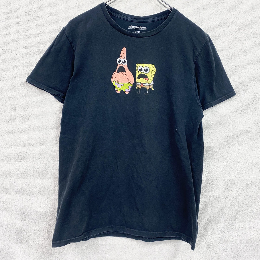 nickeiodeon　スポンジボブ　半袖プリントTシャツ　黒　ブラック　Mサイズ