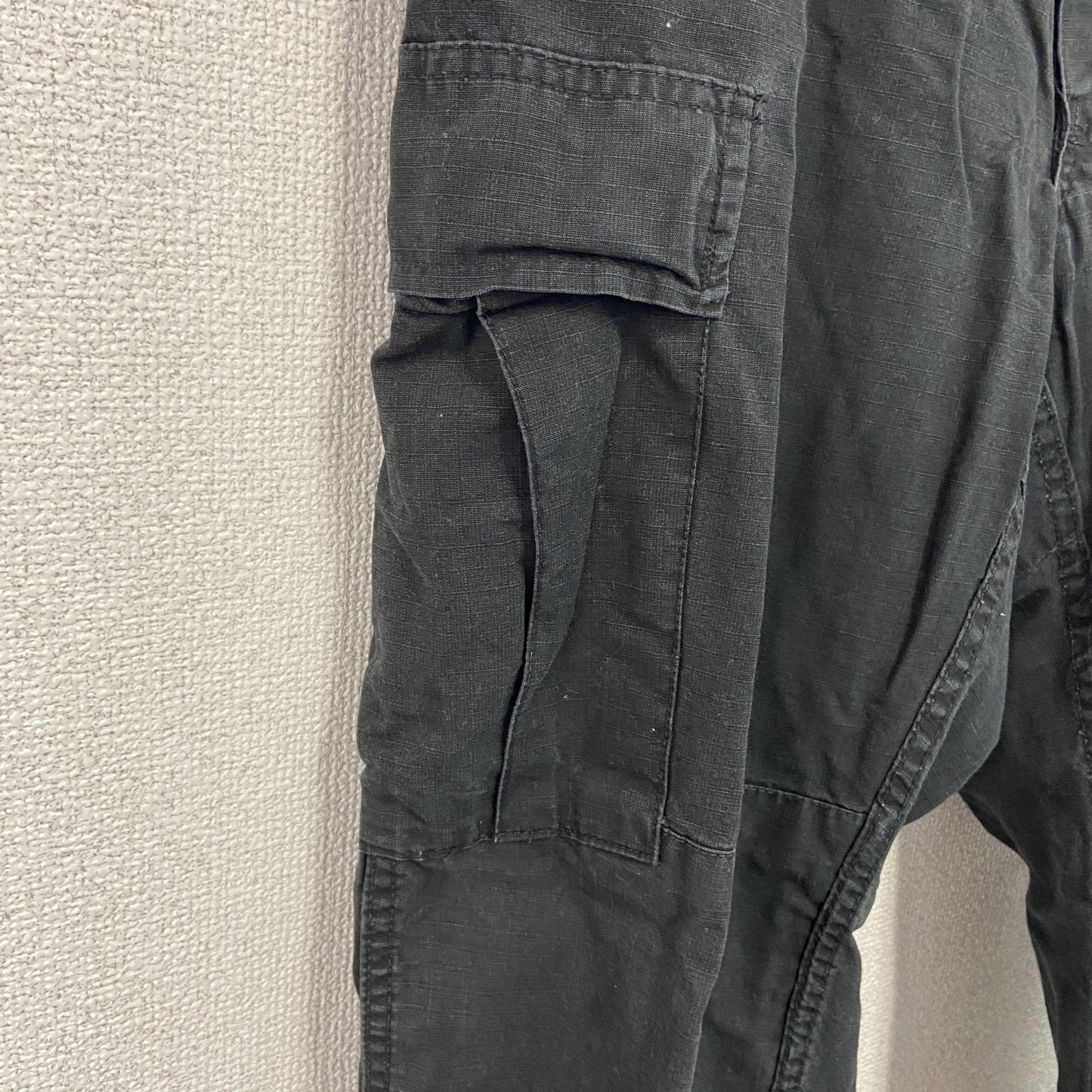 ミリタリーパンツ　民間　ボタンフライ　黒　ブラック　W35サイズ