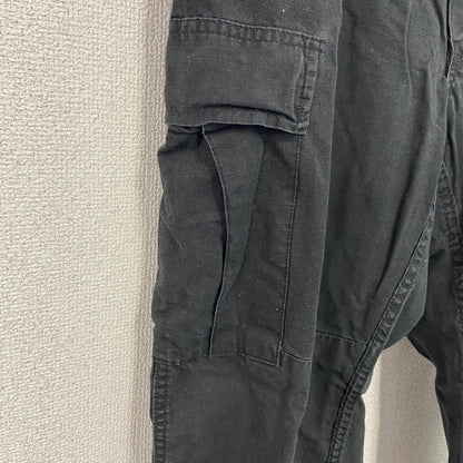 ミリタリーパンツ　民間　ボタンフライ　黒　ブラック　W35サイズ