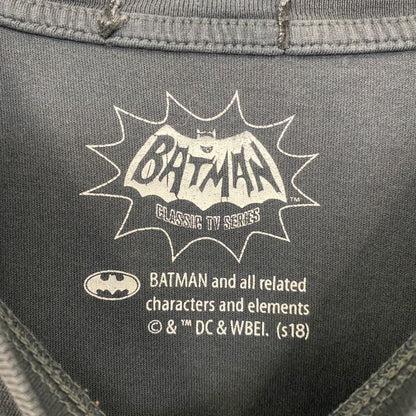 古着 used　BATMAN　バットマン　半袖ムービープリントTシャツ　クルーネック　レトロデザイン　黒　ブラック