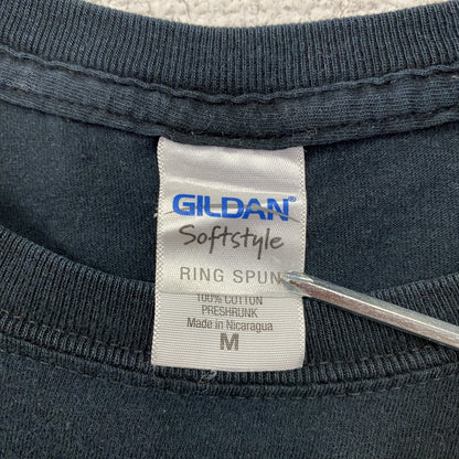 GILDAN　ギルダン　半袖プリントTシャツ　黒　ブラック　Mサイズ