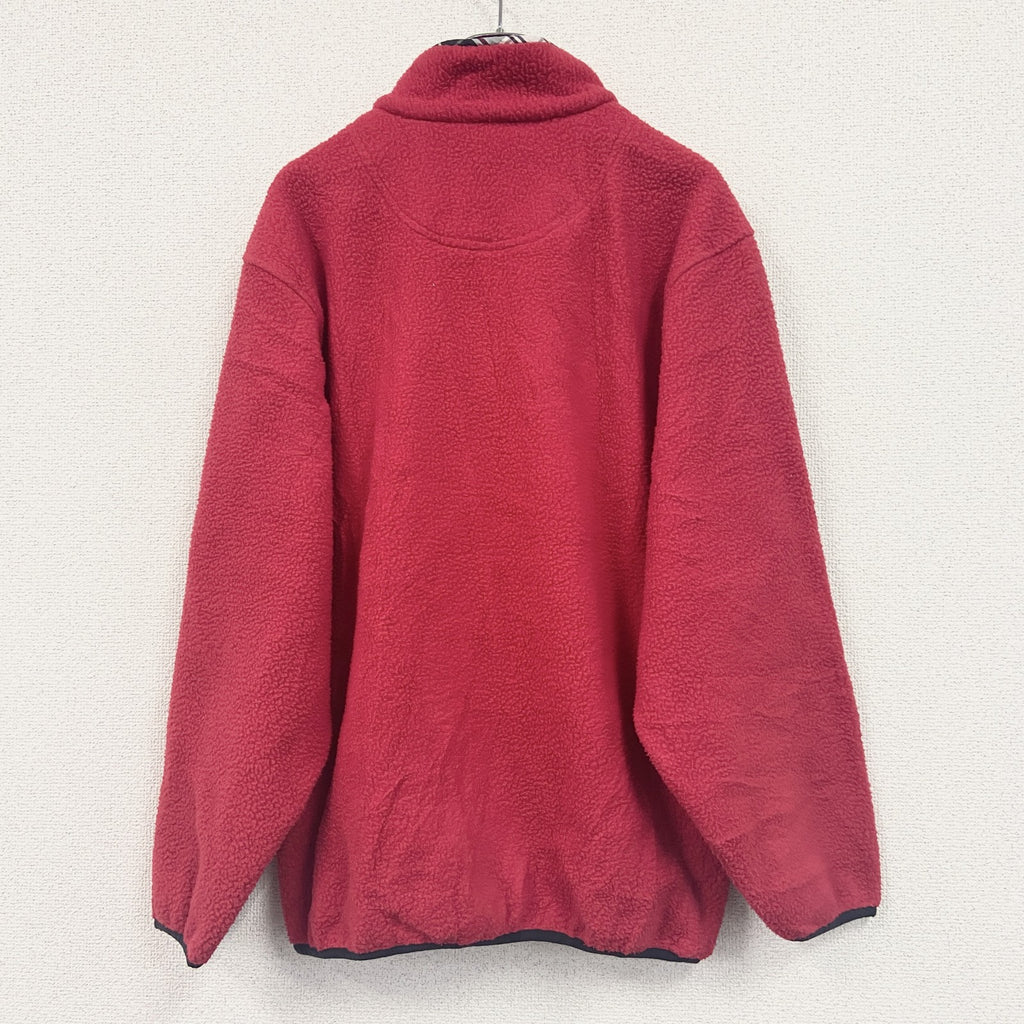 SOUTHERN PROPER　シンチラスナップTタイプ　ハーフボタンフリースプルオーバー　ポケット付　赤　レッド　Mサイズ