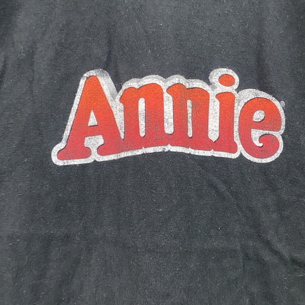 Annie　半袖プリントTシャツ　ミュージカルT　黒　ブラック　Ｍサイズ