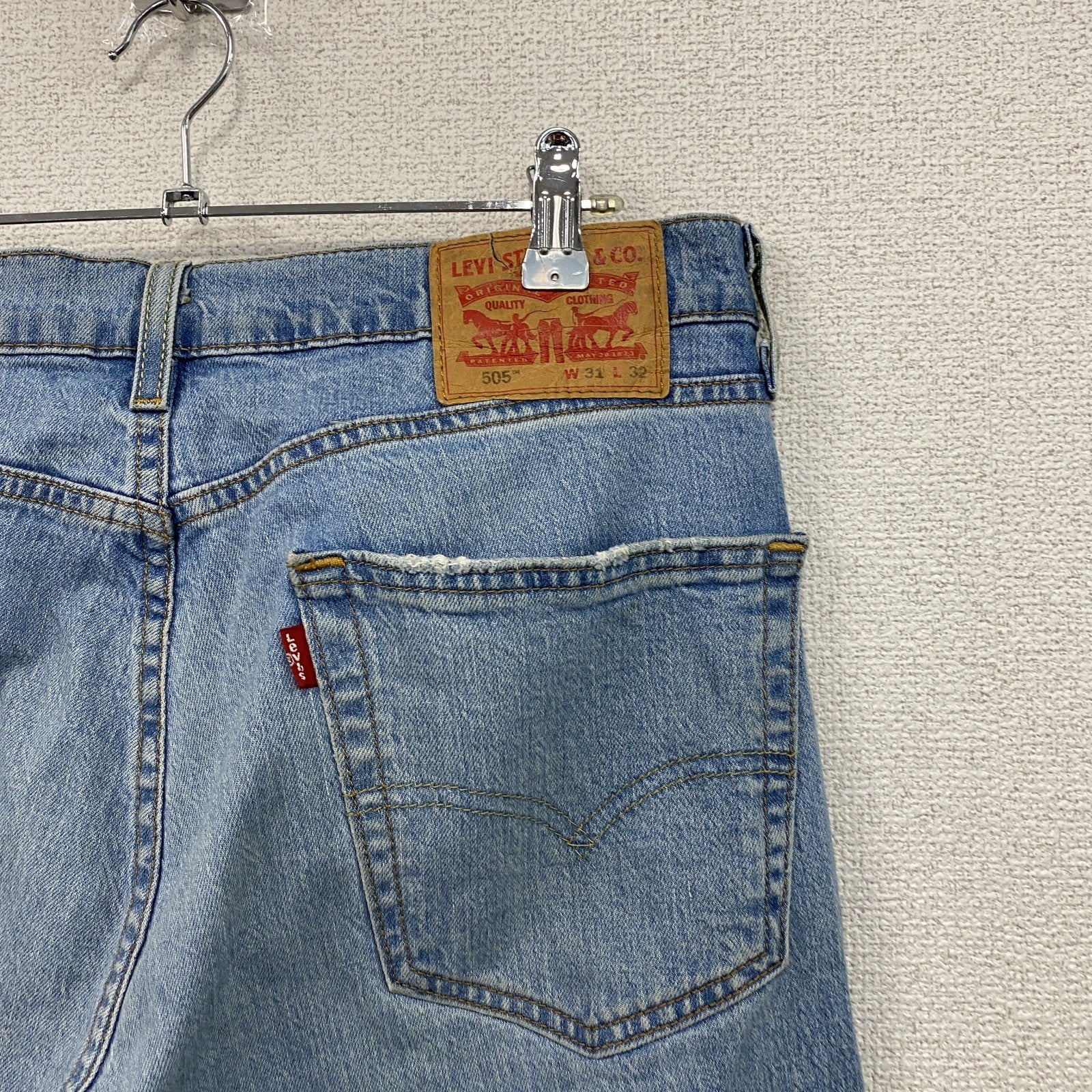 Levi’s　リーバイス　505　デニムパンツ/ジーンズ　ジップフライ　縦落ち　インディゴ　W31サイズ