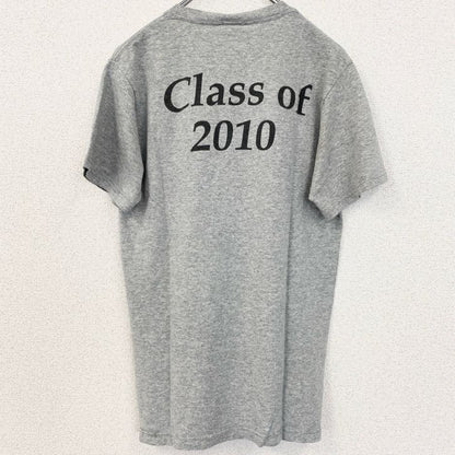 古着 used　FRUIT OF THE LOOM　半袖カレッジプリントTシャツ　レトロ　ランドルフ・メーコン　グレー　Sサイズ