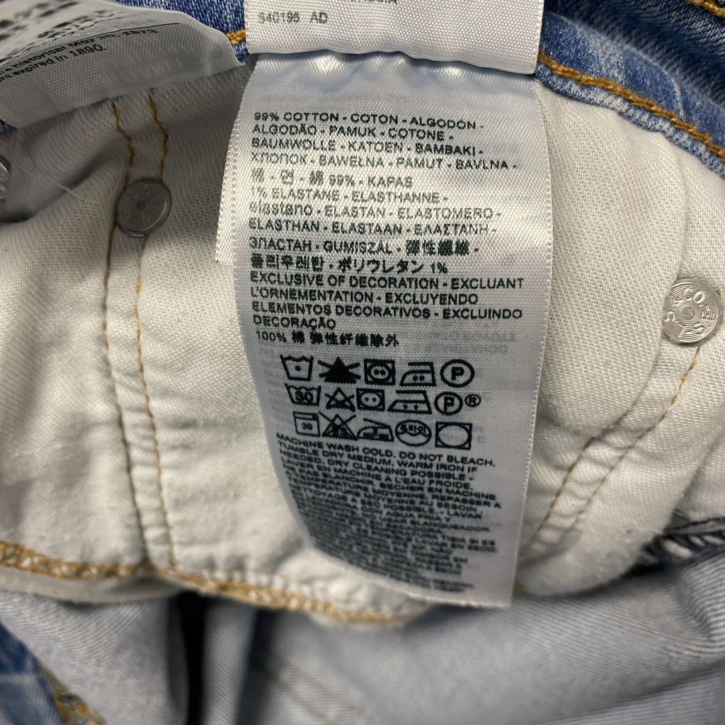 Levi’s　リーバイス　505　デニムパンツ/ジーンズ　ジップフライ　縦落ち　インディゴ　W31サイズ