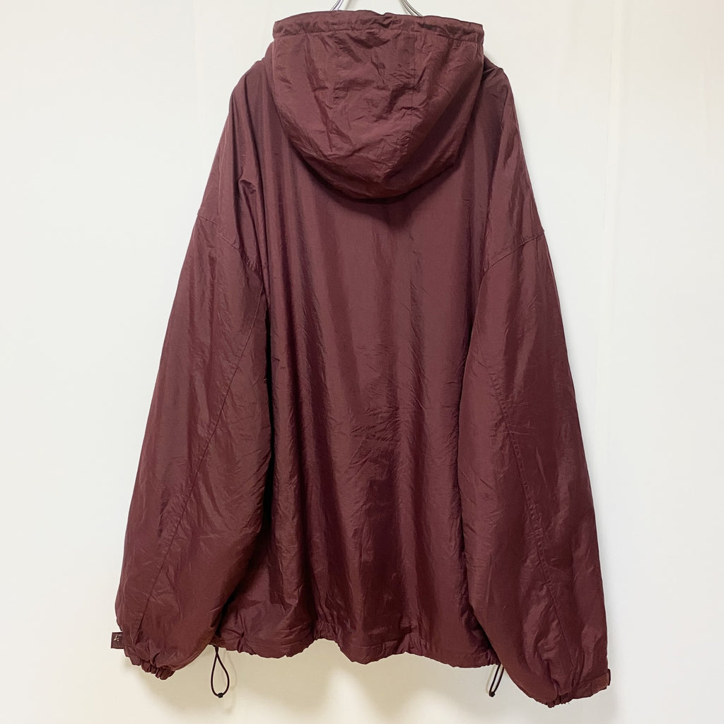 古着 used　PORT AUTHORITY　長袖カレッジロゴ刺繍ブルゾン　ソールズベリー大学　ビッグシルエット　5XLサイズ