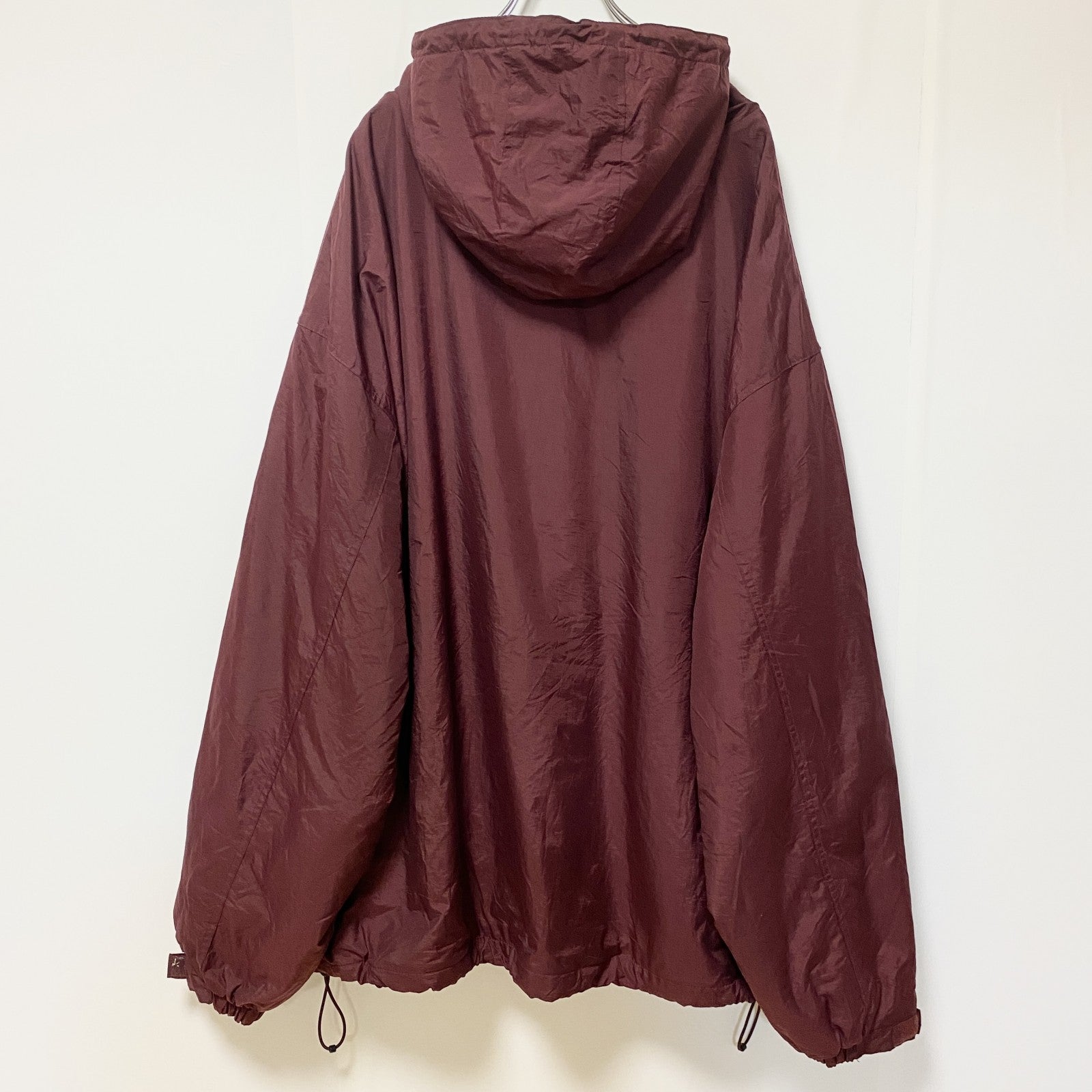 古着 used　PORT AUTHORITY　長袖カレッジロゴ刺繍ブルゾン　ソールズベリー大学　ビッグシルエット　5XLサイズ