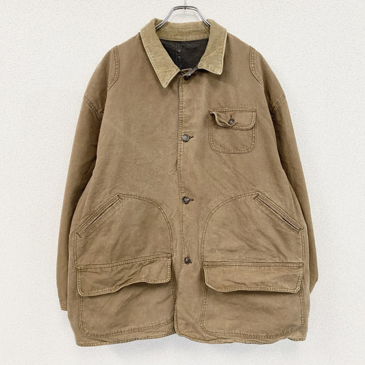 80s～　Thornton Bay　ソーントンベイ　ハンティングジャケット　リバーシブル　10つポケット　ブラウン　Lサイズ