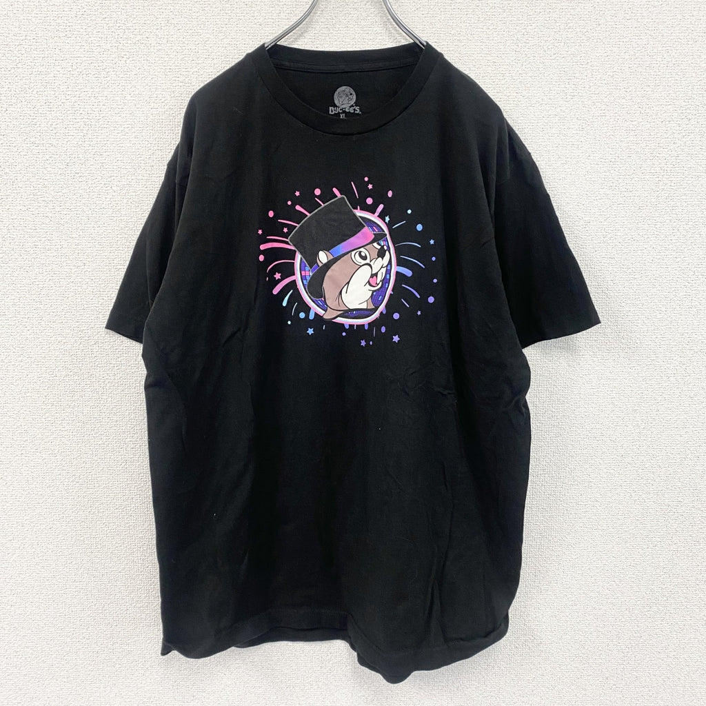 BUC-EE'S　バッキーズ　半袖プリントTシャツ　ブラック　XLサイズ