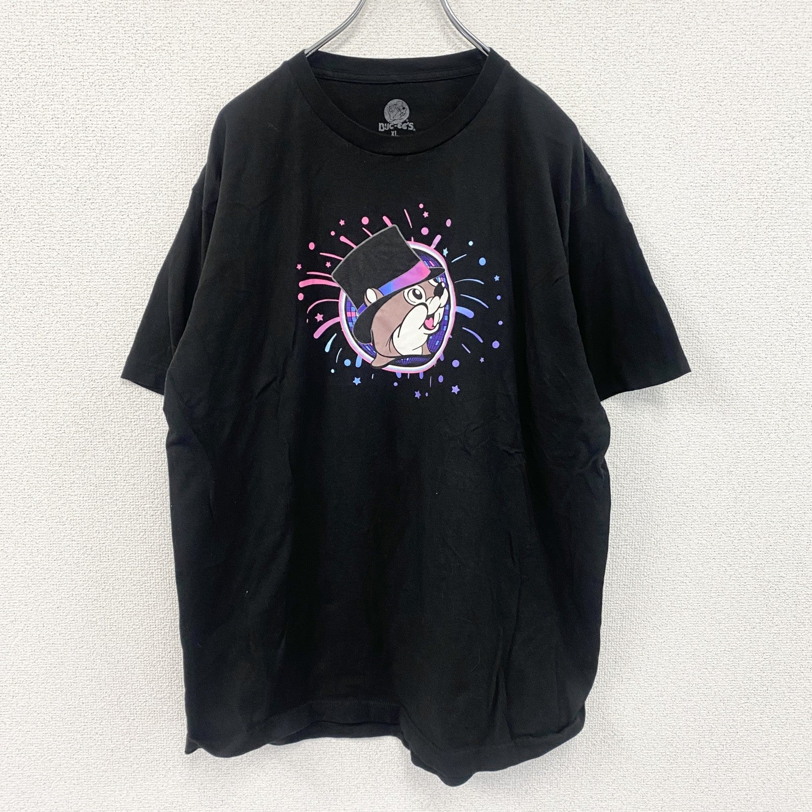 BUC-EE'S　バッキーズ　半袖プリントTシャツ　ブラック　XLサイズ