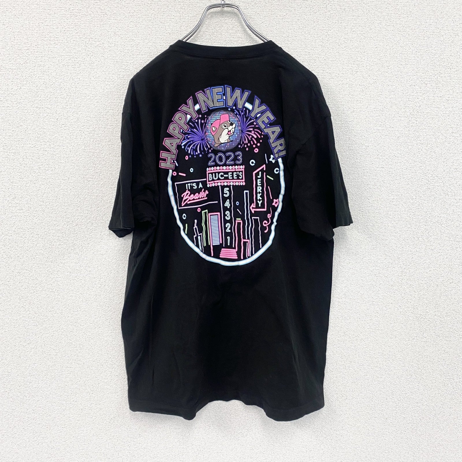 BUC-EE'S　バッキーズ　半袖プリントTシャツ　ブラック　XLサイズ