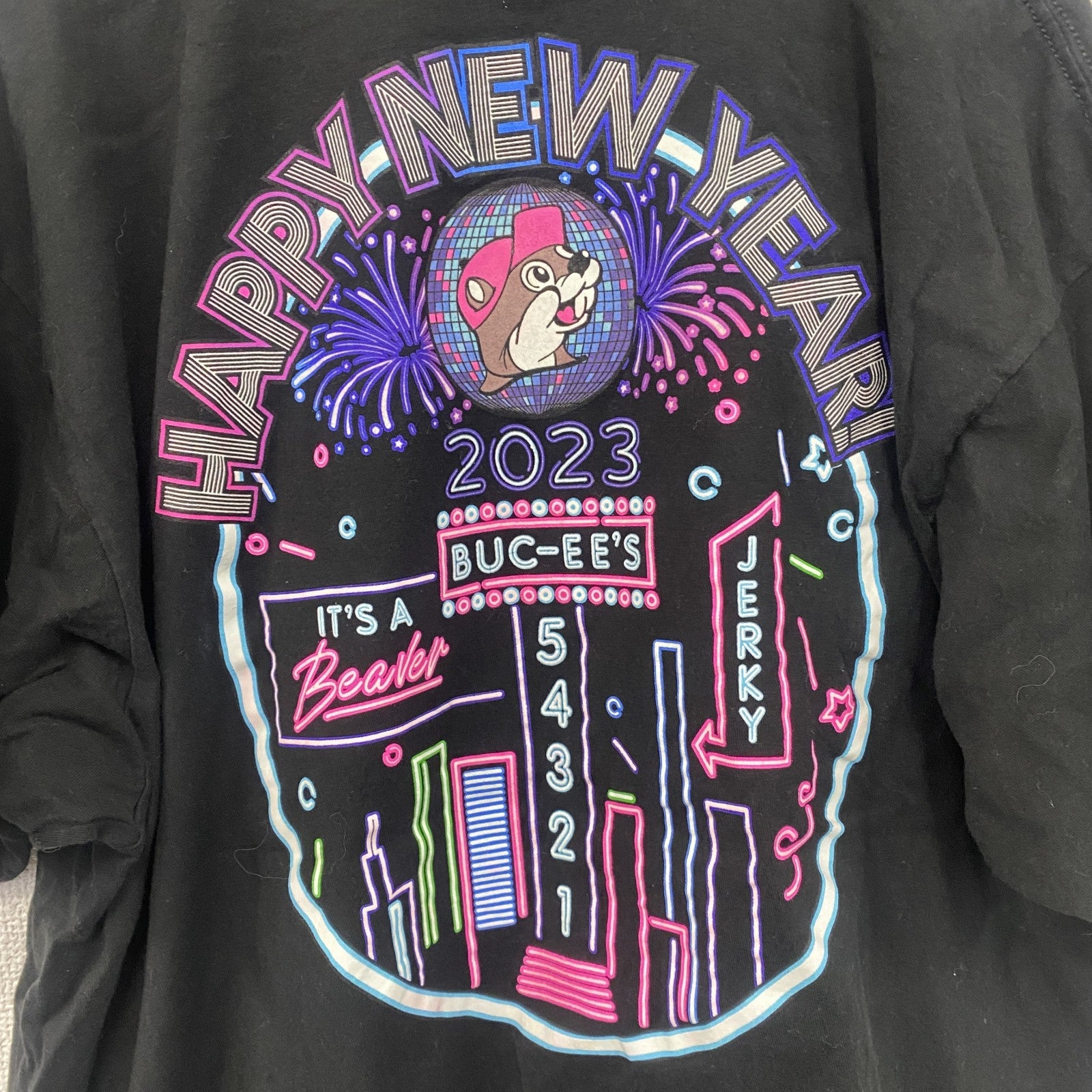 BUC-EE'S　バッキーズ　半袖プリントTシャツ　ブラック　XLサイズ