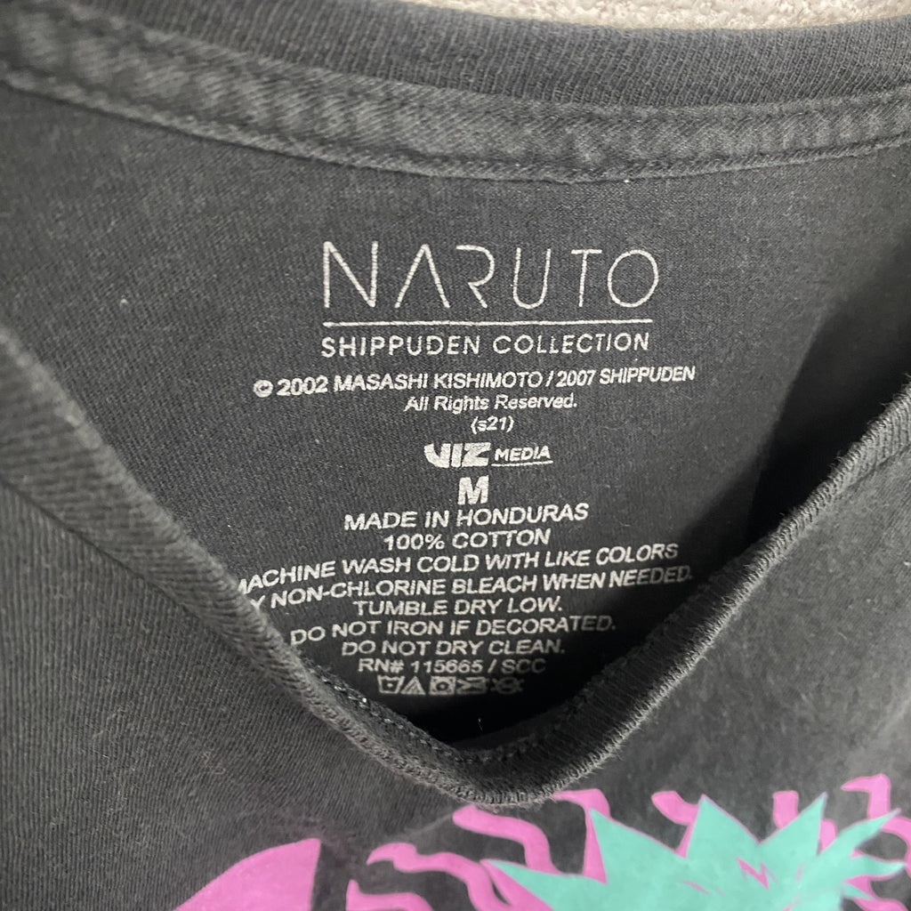 NARUTO　ナルト疾風伝　半袖アニメプリントTシャツ　ブラック　Mサイズ