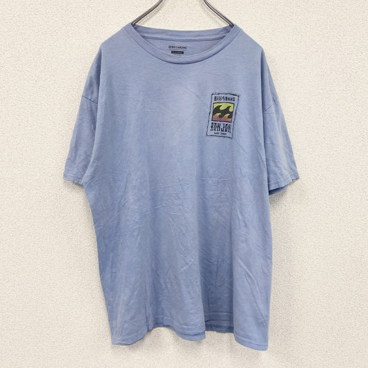 BILLABONG　ビラボン　半袖プリントTシャツ　水色　ライトブルー　XLサイズ