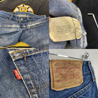 80s　Levi’ｓ　リーバイス　501　デニムパンツ/ジーンズ　インディゴ　W34サイズ