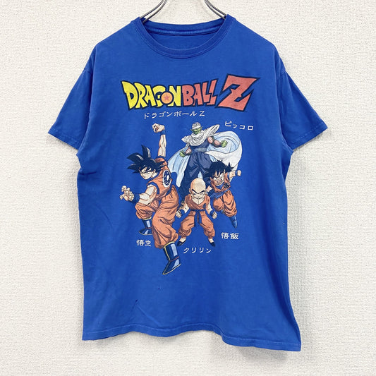 DRAGONBALL Z　ドラゴンボール　孫悟空　ピッコロ　半袖プリントTシャツ　アニメT　キャラクターT　青　ブルー　Mサイズ