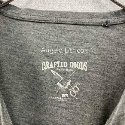 Angelo Litrico　アンジェロリトリコ　半袖プリントTシャツ　グレー　Lサイズ