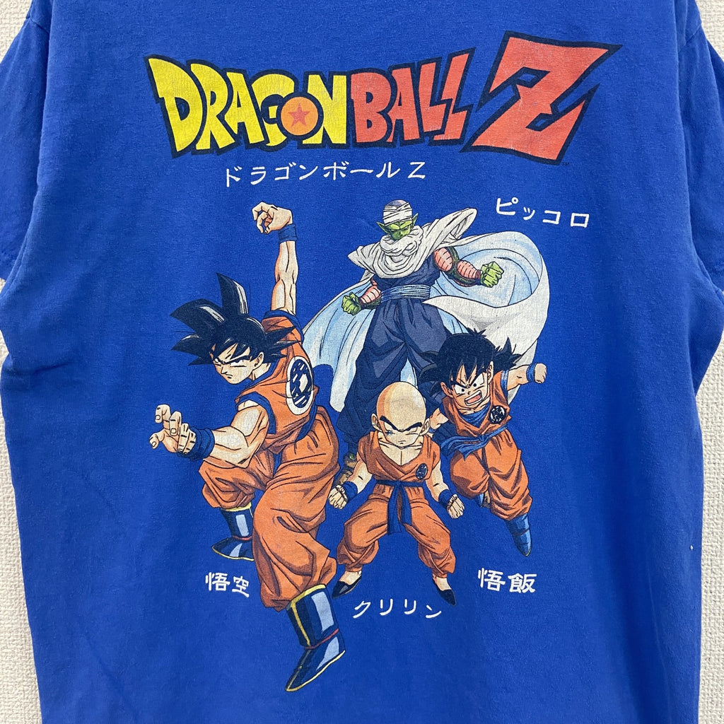 DRAGONBALL Z　ドラゴンボール　孫悟空　ピッコロ　半袖プリントTシャツ　アニメT　キャラクターT　青　ブルー　Mサイズ