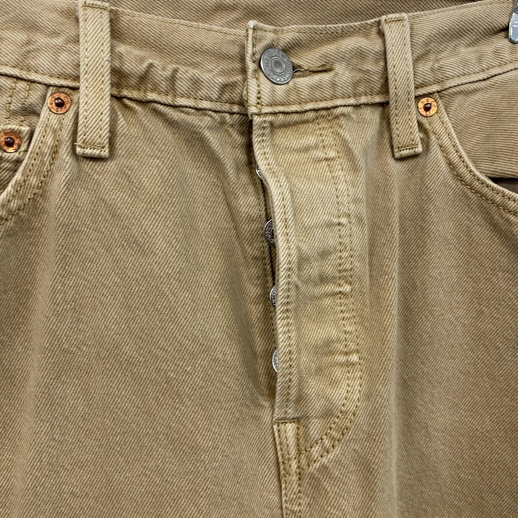 Levi’s　リーバイス　501　デニムパンツ/ジーンズ　ボタンフライ　ベージュ　W28サイズ