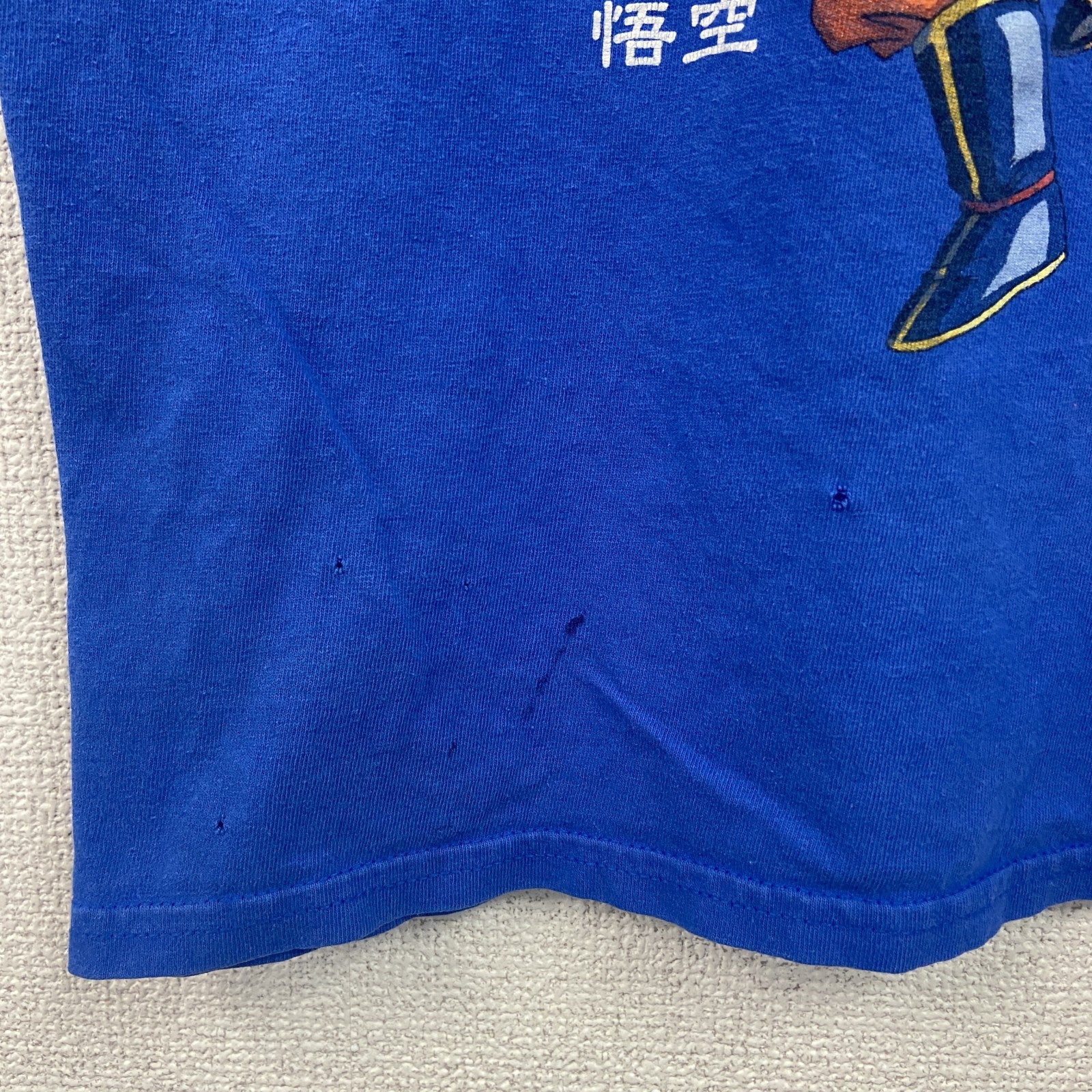 DRAGONBALL Z　ドラゴンボール　孫悟空　ピッコロ　半袖プリントTシャツ　アニメT　キャラクターT　青　ブルー　Mサイズ