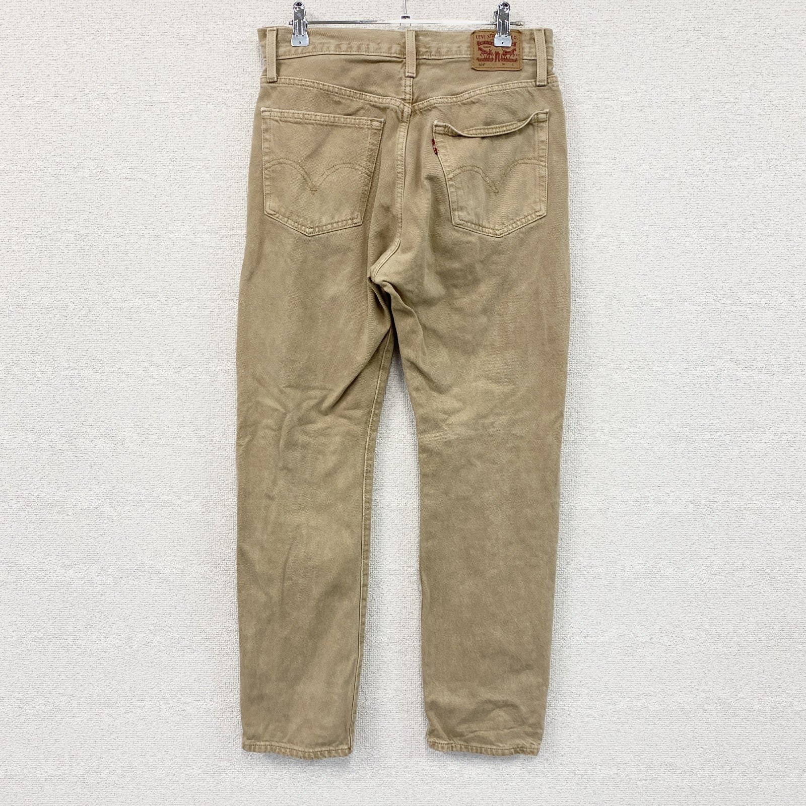 Levi’s　リーバイス　501　デニムパンツ/ジーンズ　ボタンフライ　ベージュ　W28サイズ
