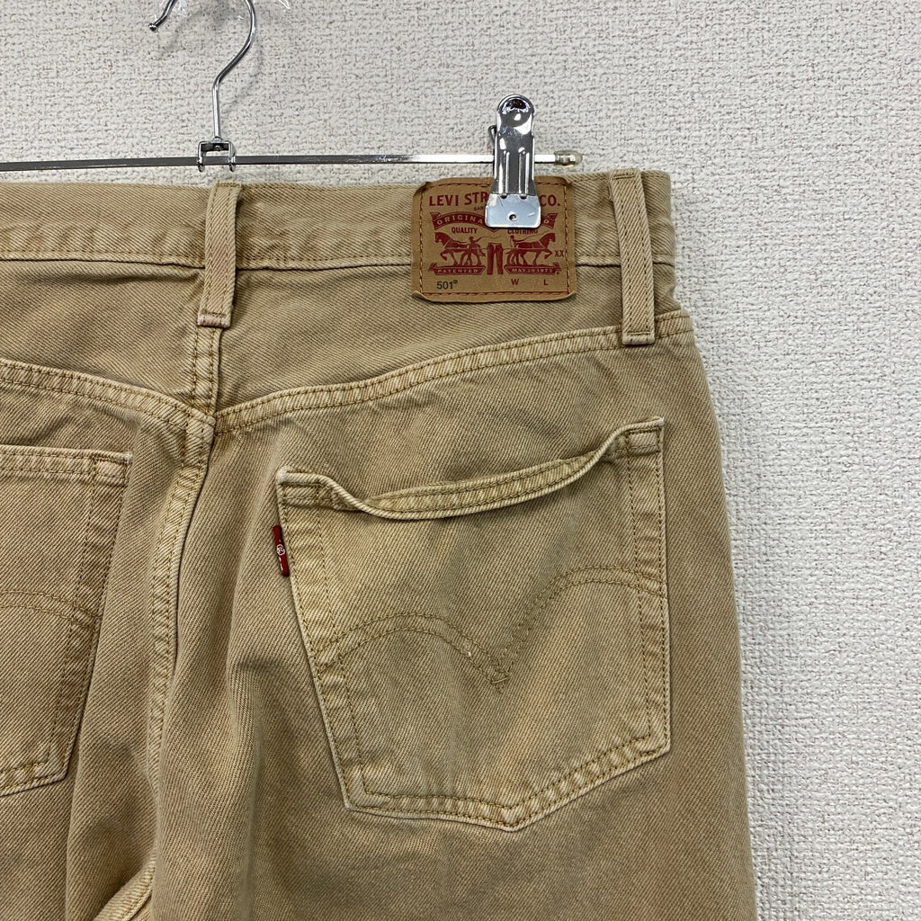 Levi’s　リーバイス　501　デニムパンツ/ジーンズ　ボタンフライ　ベージュ　W28サイズ