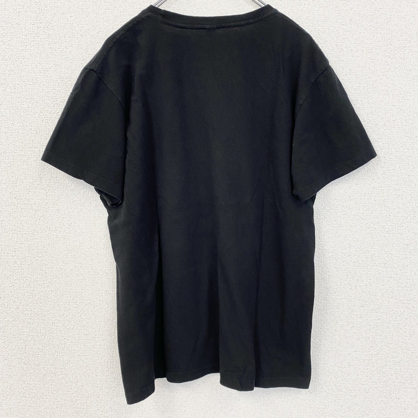 半袖プリントTシャツ　London　ロンドン　ビックベン　ビックデザイン　クルーネック　黒　ブラック　Mサイズ