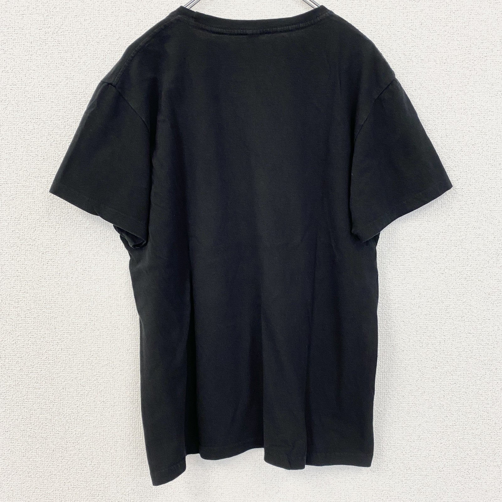 半袖プリントTシャツ　London　ロンドン　ビックベン　ビックデザイン　クルーネック　黒　ブラック　Mサイズ