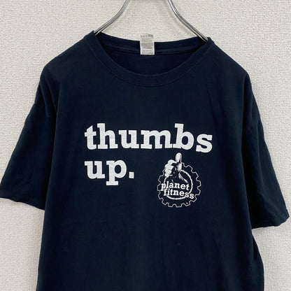 FRUIT OF THE LOOM　フルーツオブザルーム　半袖プリントTシャツ　企業Ｔ　黑　ブラック　Lサイズ　
