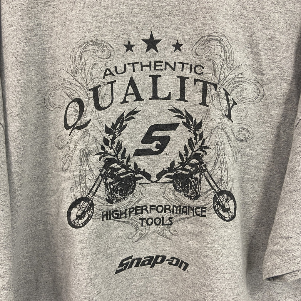 Hanes　ヘインズ　半袖プリントTシャツ　ワンポイント　灰色　グレー　2XLサイズ
