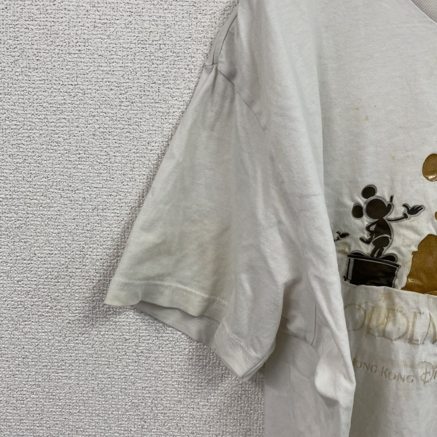 Disney　ディズニー　Mickey Mouse　ミッキーマウス　半袖Tシャツ　白　ホワイト　XLサイズ　