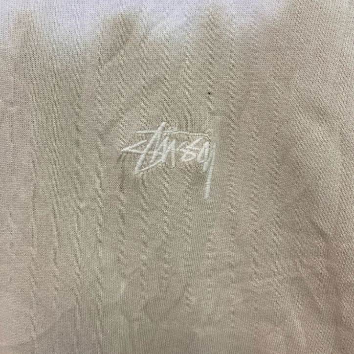 Stussy　ステューシー　スウェット/トレーナー　タイダイ　白　ホワイト　ベージュ　Sサイズ