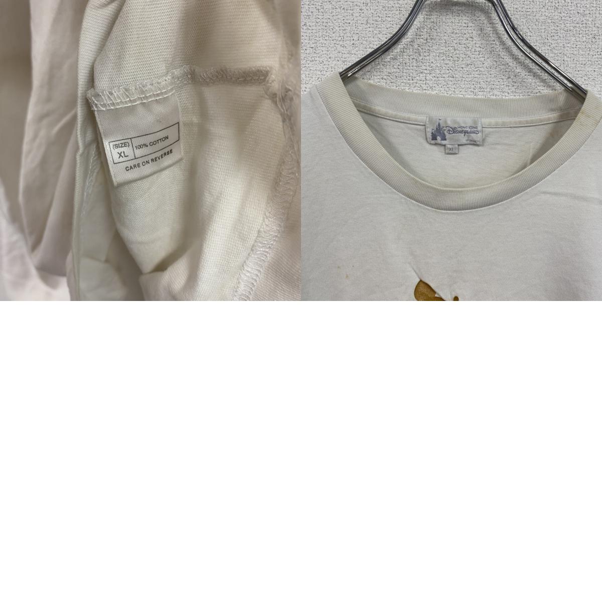 Disney　ディズニー　Mickey Mouse　ミッキーマウス　半袖Tシャツ　白　ホワイト　XLサイズ　