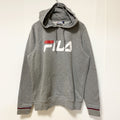 FILA　フィラ　スウェットパーカー/フーディー　トリコロール　デカロゴ　スポーツミックス　灰色　グレー　Lサイズ