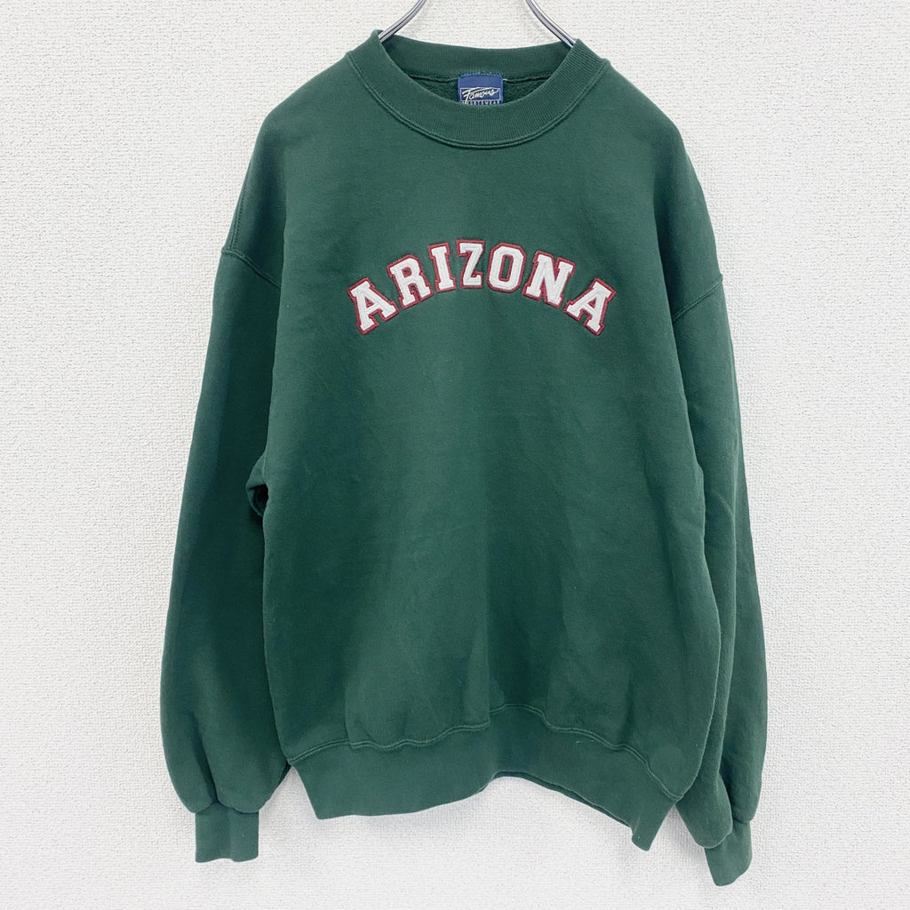 Famous SPORTS WEAR　スウェット/トレーナー　カレッジ　緑　グリーン　Lサイズ