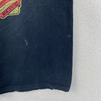 古着 used　FRUIT OF THE LOOM フルーツオブザルーム　半袖デザインプリントTシャツ　黒　Mサイズ