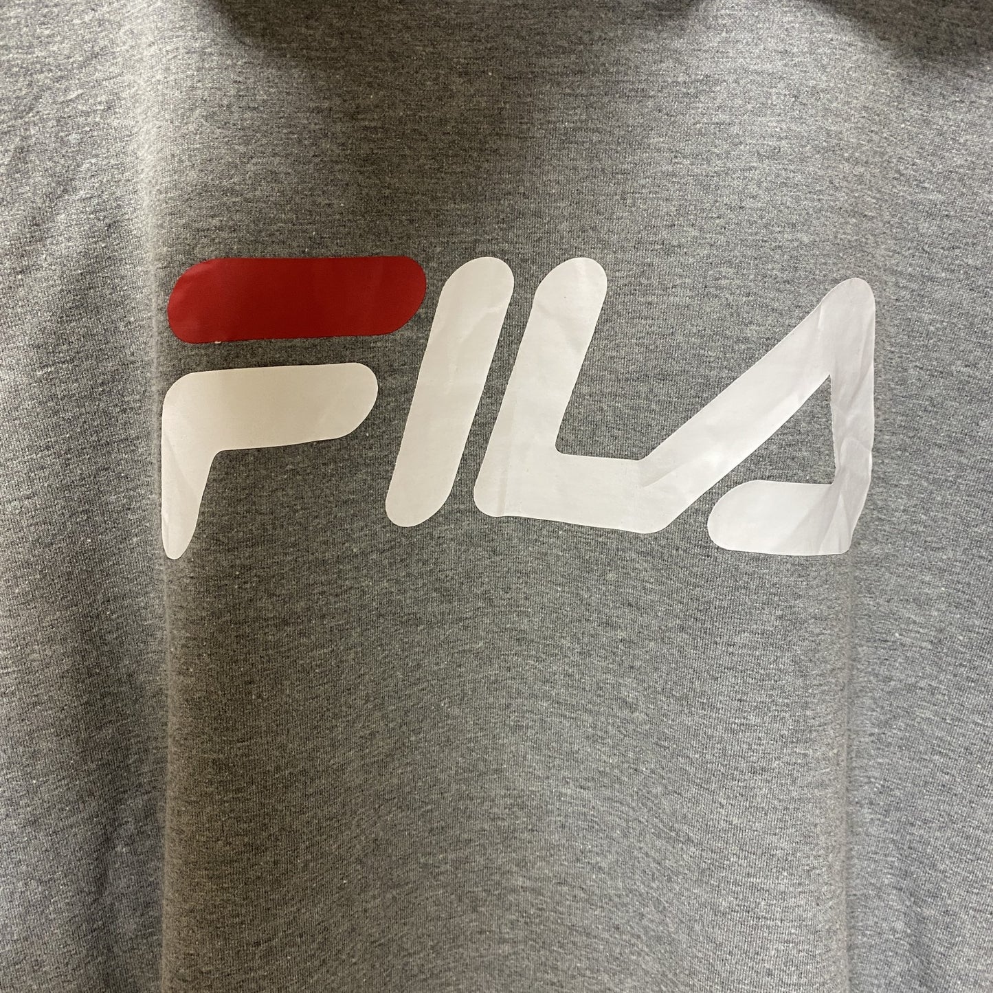 FILA　フィラ　スウェットパーカー/フーディー　トリコロール　デカロゴ　スポーツミックス　灰色　グレー　Lサイズ