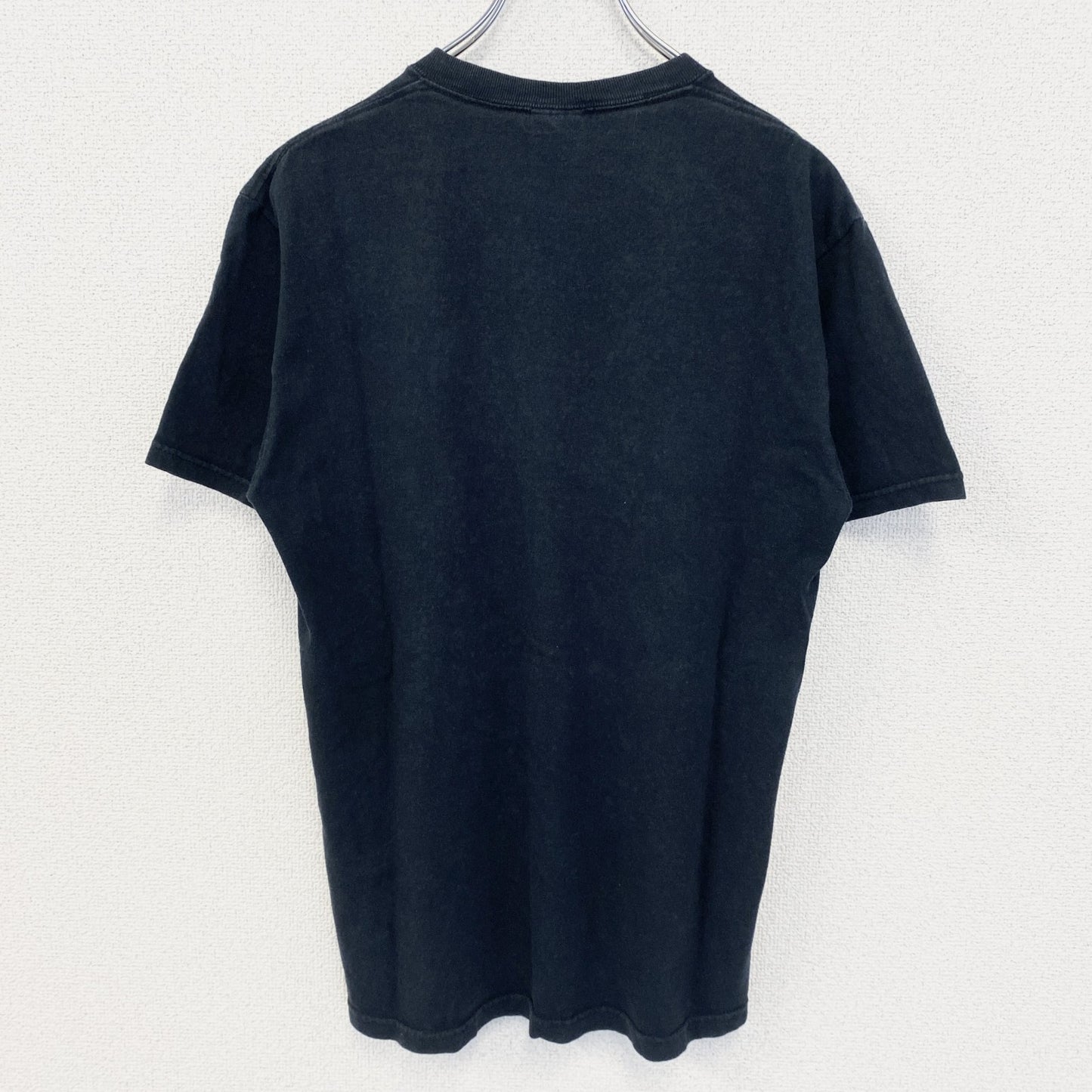 古着 used　FRUIT OF THE LOOM フルーツオブザルーム　半袖デザインプリントTシャツ　黒　Mサイズ