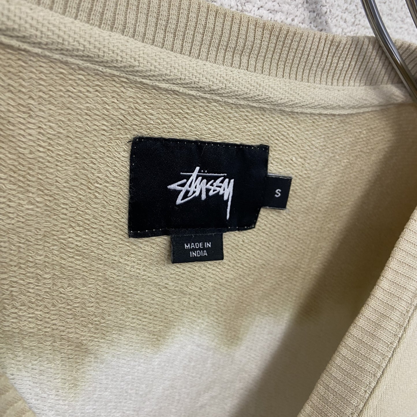 Stussy　ステューシー　スウェット/トレーナー　タイダイ　白　ホワイト　ベージュ　Sサイズ