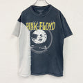 PINK FLOYD　ピンクフロイド　半袖プリントTシャツ　バンドT　バイカラー　白　ホワイト　黒　ブラック　Lサイズ
