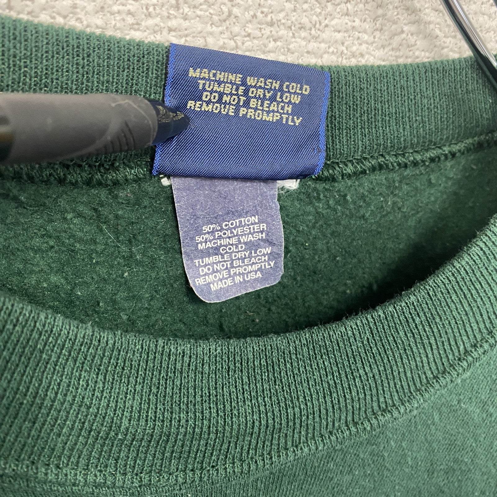Famous SPORTS WEAR　スウェット/トレーナー　カレッジ　緑　グリーン　Lサイズ