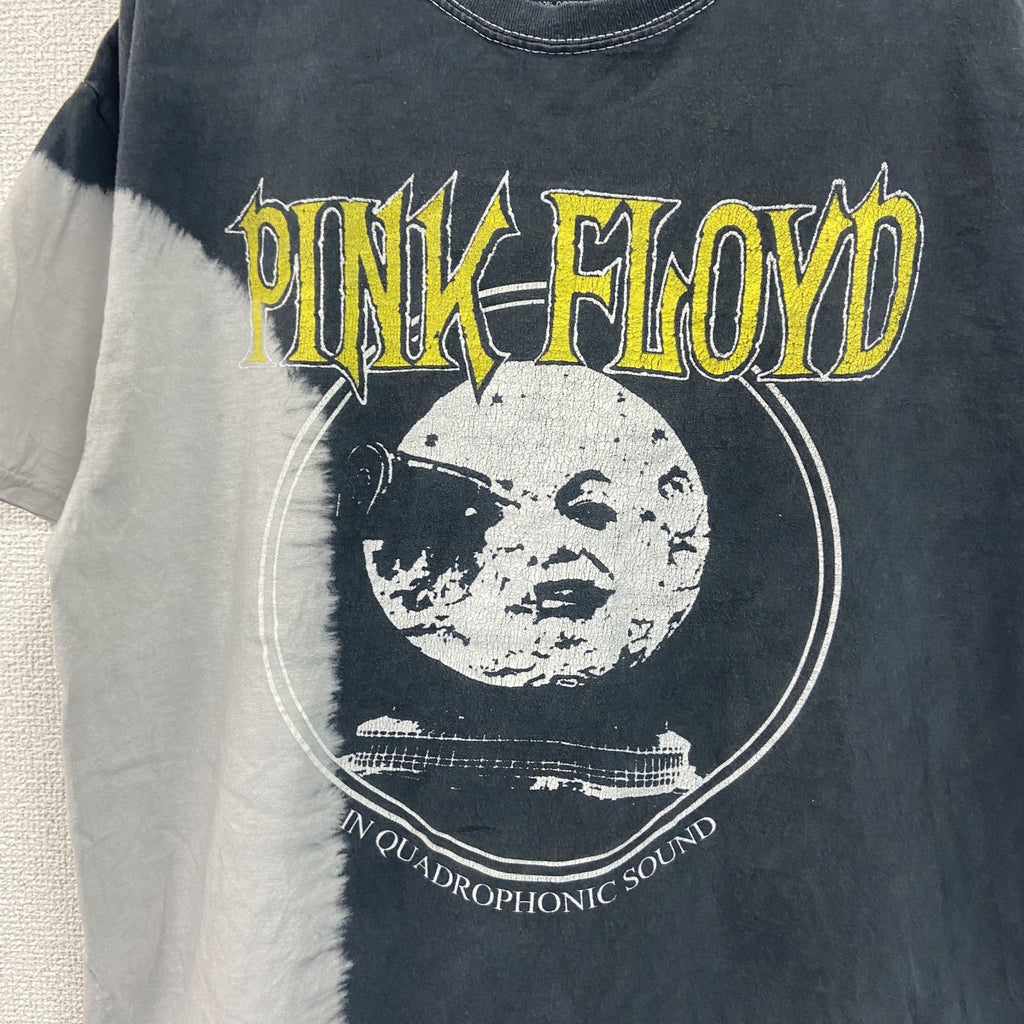 PINK FLOYD　ピンクフロイド　半袖プリントTシャツ　バンドT　バイカラー　白　ホワイト　黒　ブラック　Lサイズ