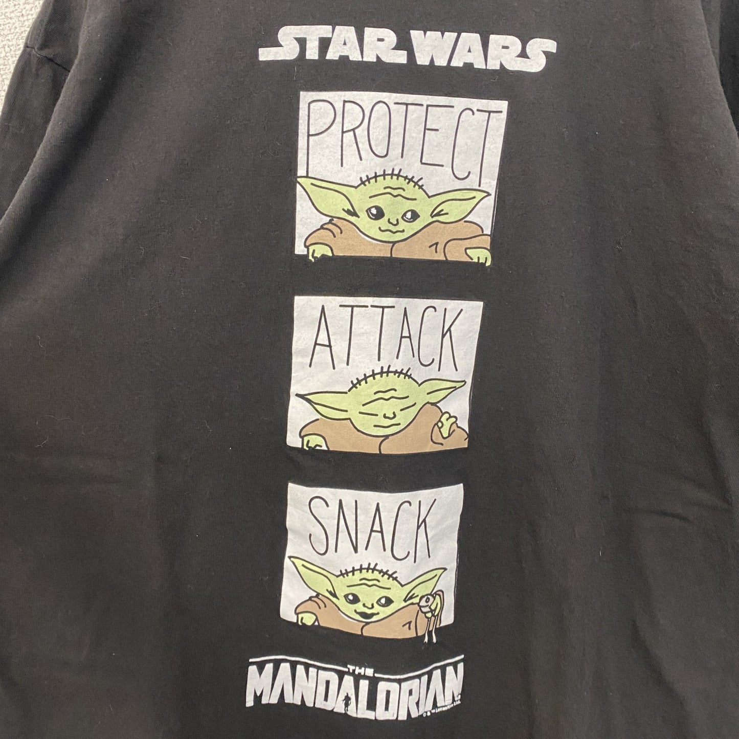 古着 used　STARWARS　スターウォーズ　半袖キャラクタープリントTシャツ　黒　ブラック　ビックシルエット　XLサイズ