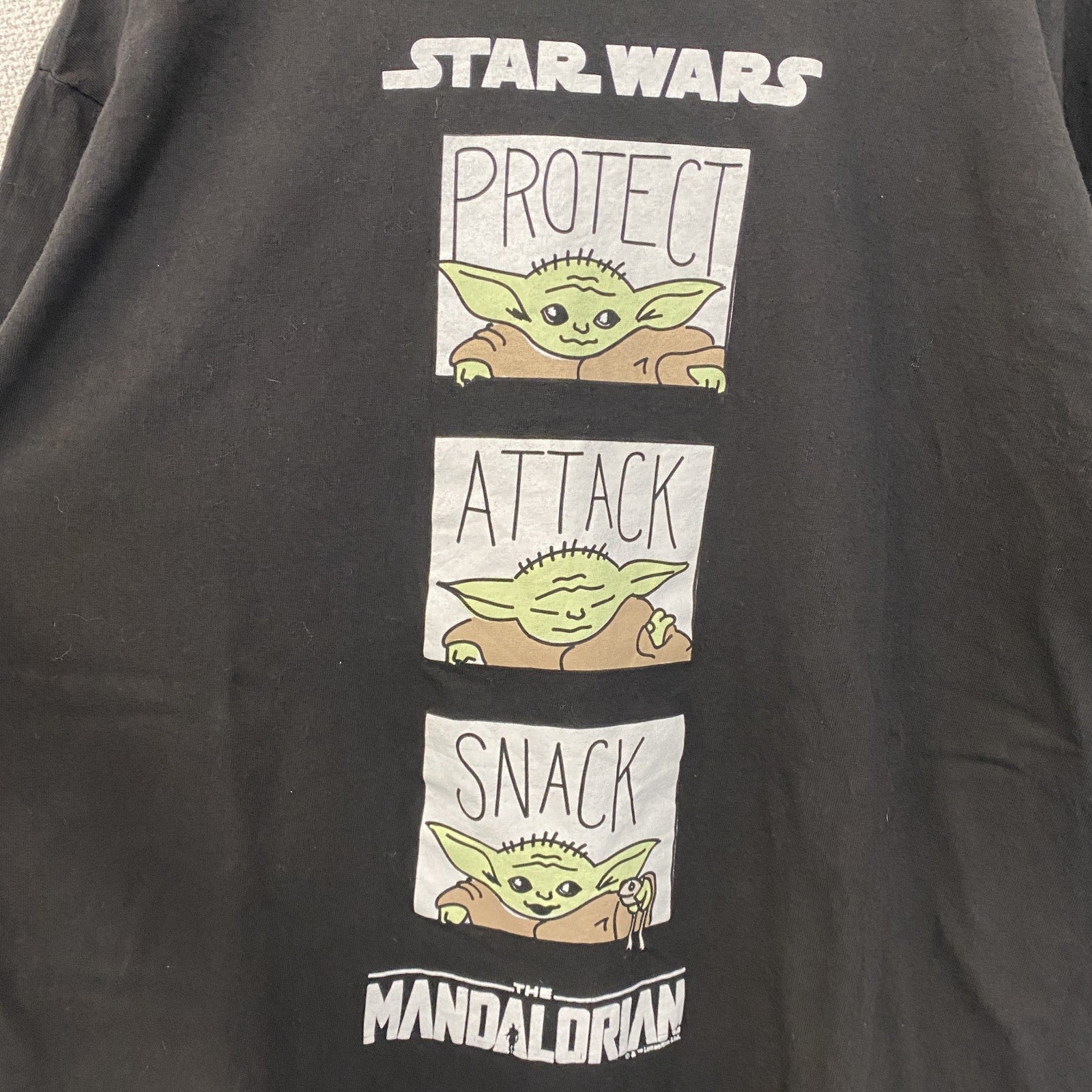 古着 used　STARWARS　スターウォーズ　半袖キャラクタープリントTシャツ　黒　ブラック　ビックシルエット　XLサイズ
