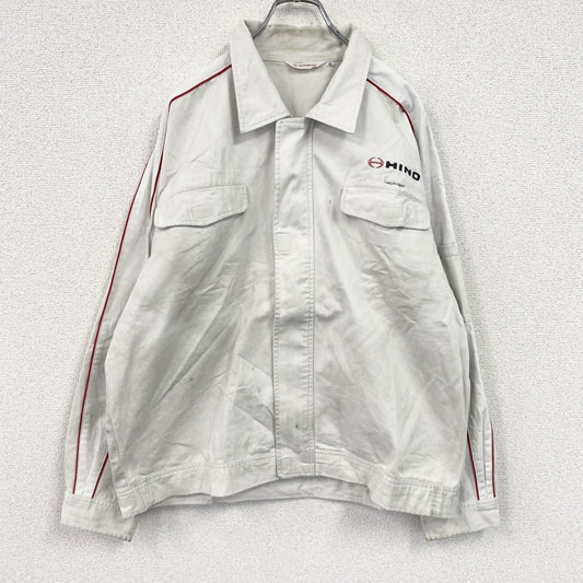 TB UNIFASHION　HINO　日野自動車　ワークジャケット　白　ホワイト　4Lサイズ